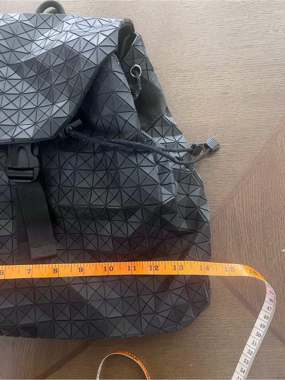 Geometric Textured Backpack - Black - Picture 5 of 5
